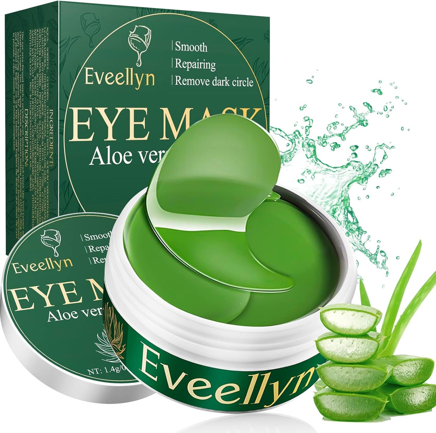 Masque contour des yeux aux algues et collagène : lisse ridules, atténue cernes, raffermit, nourrit et adoucit le contour des yeux