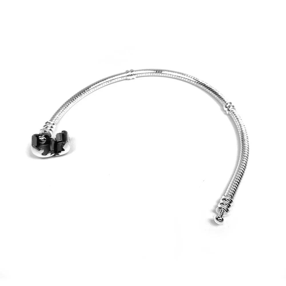 Bracelet à breloques en argent regardé 925 pour femme, bijoux fins originaux faits à la main, doux et lisse, bracelets pour salle Sophia, cadeau