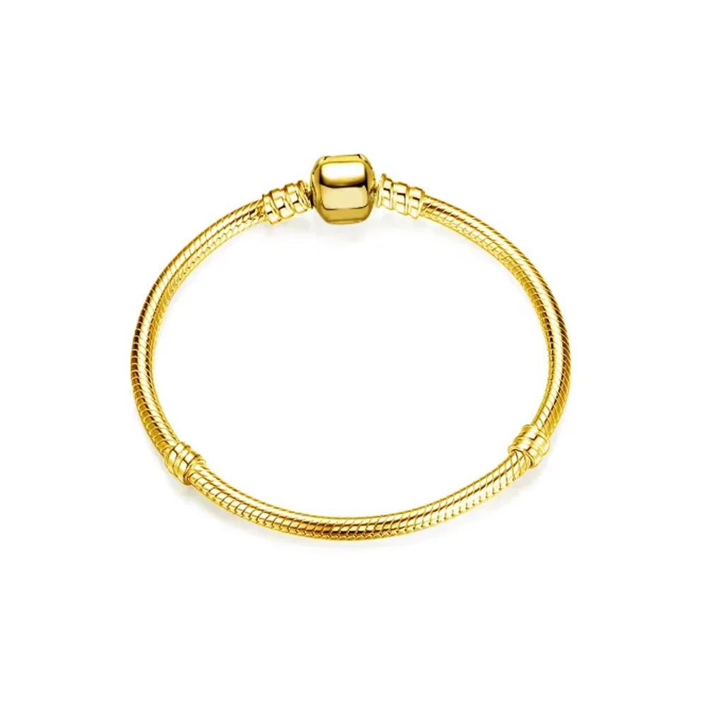 Bracelet à breloques en argent regardé 925 pour femme, bijoux fins originaux faits à la main, doux et lisse, bracelets pour salle Sophia, cadeau