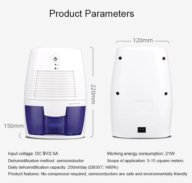 Déshumidificateur d'air, absorbeur humidité pour salle de bain et maison, déshumidificateur d'air anti moisissure, solution efficace contre l'humidité et les mauvaises odeurs.