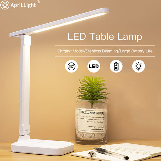 Lampe de bureau Led 3 couleurs en continu Dimmable tactile lampe de Table pliable chevet lecture Protection des yeux veilleuse DC5V USB rechargeable