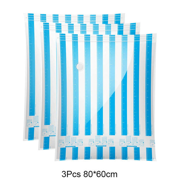 Nous Fini les gros volumes de vêtements et couverture !!!!!! sac pour la nourriture. Profitez de ces sacs fonctionnent avec compression pour gagner de l’espace. Ils réduit de plus de moitié les vêtements et augmente, d'autre part, la quantité d'espace disponible dans vos armoire, tiroir