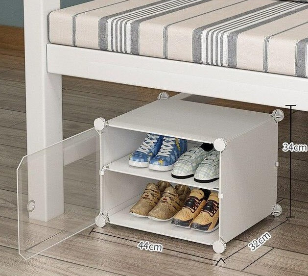 1 boites blanche avec portes transparentes