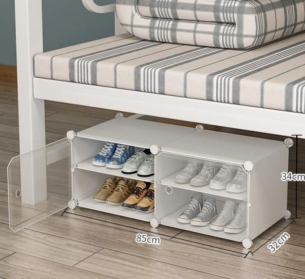 2 boites blanches avec portes transparentes