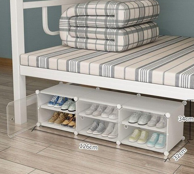 3 boites blanches avec portes transparentes